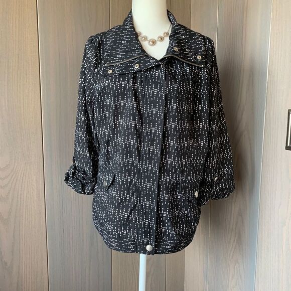 Laura ASHLEY Jacket Lightweight Windbreaker L - Picture 1 of 10